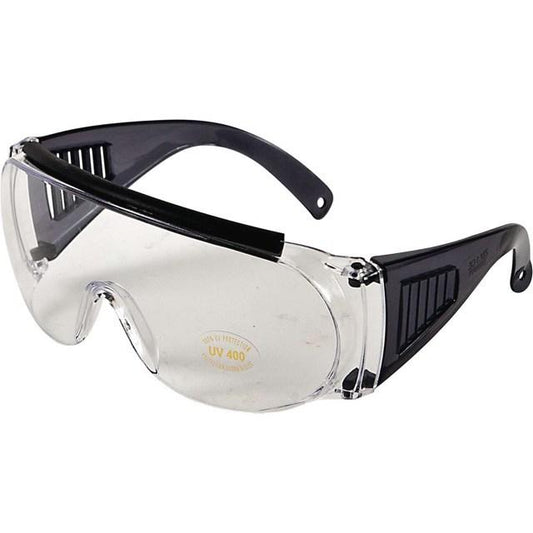 Allen Shooting Glasses Allen Fit Over Shooting Glasses Black Frames with Clear Lens