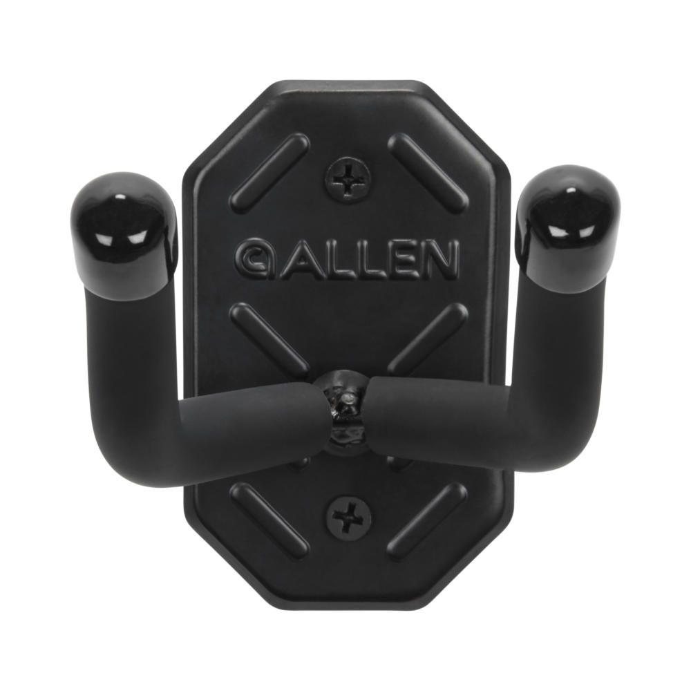 Allen Storage &amp; Organization Accessories Allen Defender Double Hooks with Metal Mounting Plate Black