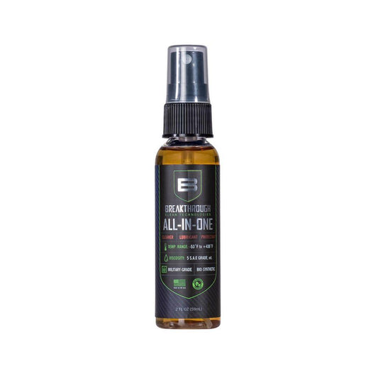 Allen Gun Oils &amp; Gun Cleaning Solvents Allen Breakthrough Clean Technologies Bio-Synthetic All-In-One CLP 2 oz Pump Spray Bottle