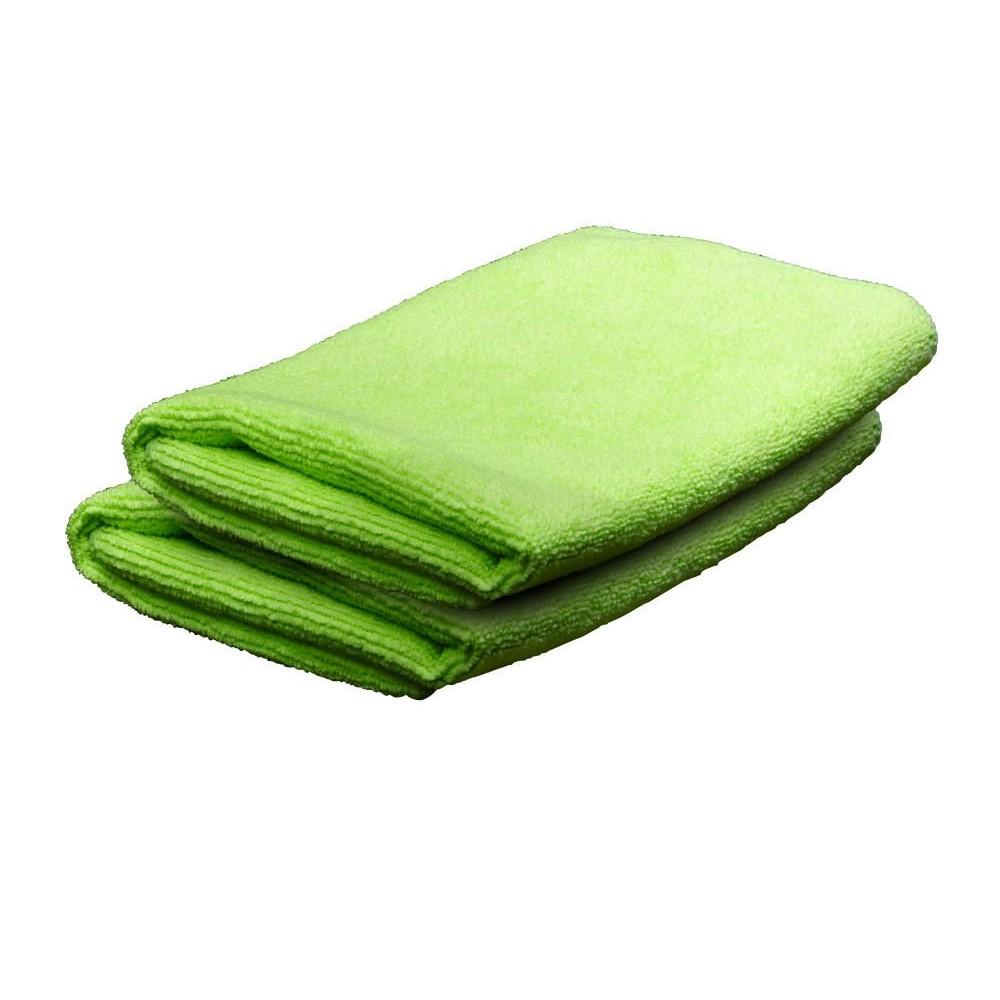 Allen Cloths &amp; Wipes Allen Breakthrough Clean Technologies Microfiber Cleaning Cloth Green 14" Square 2/ct
