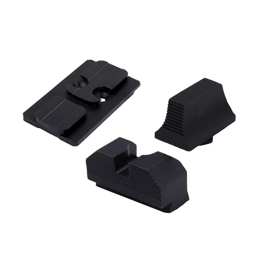 Xs Sight Systems Handgun Sights Xs Sight Systems  XS Sights Glock MOS Optic Mount Bundle for Glock ACRO Non Tritium Black