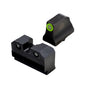 Xs Sight Systems Night Sights Xs Sight Systems  XS Sight Systems R3D 2.0 Suppressor Height Night Sights for Glock 42/43/43x/48 Green Front with Black Rear