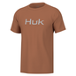 HUK Short Sleeve Shirts HUK Huk Logo Short Sleeve Shirt Sunburn L