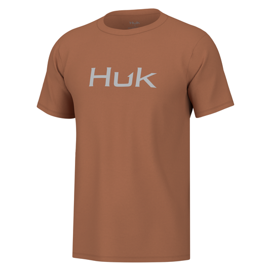 HUK Short Sleeve Shirts HUK Huk Logo Short Sleeve Shirt Sunburn 2XL