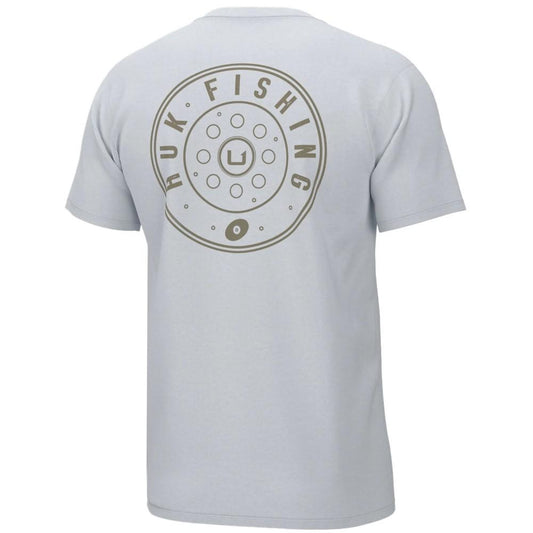 HUK Short Sleeve Shirts|Clothing &amp; Footwear HUK Huk Reel On Short Sleeve Shirt White S