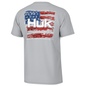 HUK Short Sleeve Shirts HUK Huk KC Fly Flag Shirt Sleeve Shirt Harbor Mist XL