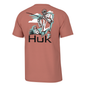 HUK Short Sleeve Shirts HUK Huk Fletch N Bones Short Sleeve Shirt Sunburn S