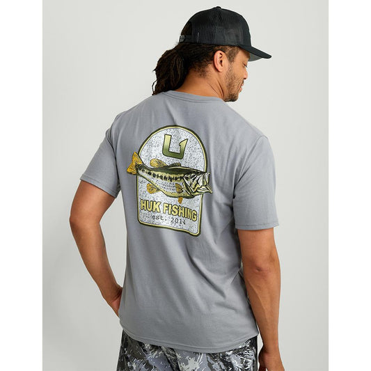 HUK Short Sleeve Shirts HUK Huk KC Badge Series Short Sleeve Shirt Night Owl L