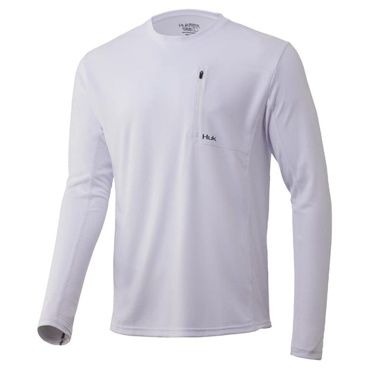 HUK Long Sleeve Shirts|Clothing &amp; Footwear HUK Huk Icon X LS Pocket White S