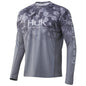 HUK Long Sleeve Shirts HUK Huk Icon X KC Refraction Camo Fade Storm S
