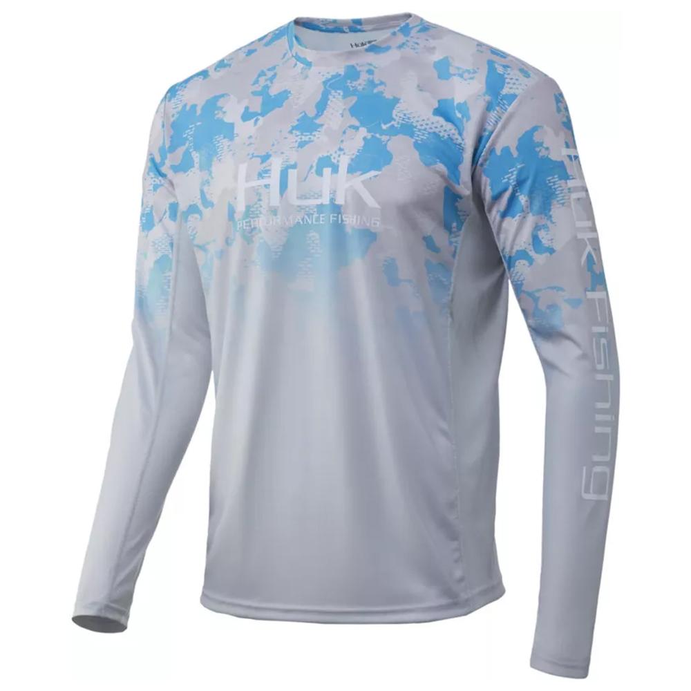 HUK Long Sleeve Shirts HUK Huk Icon X KC Refraction Camo Fade Inshore S