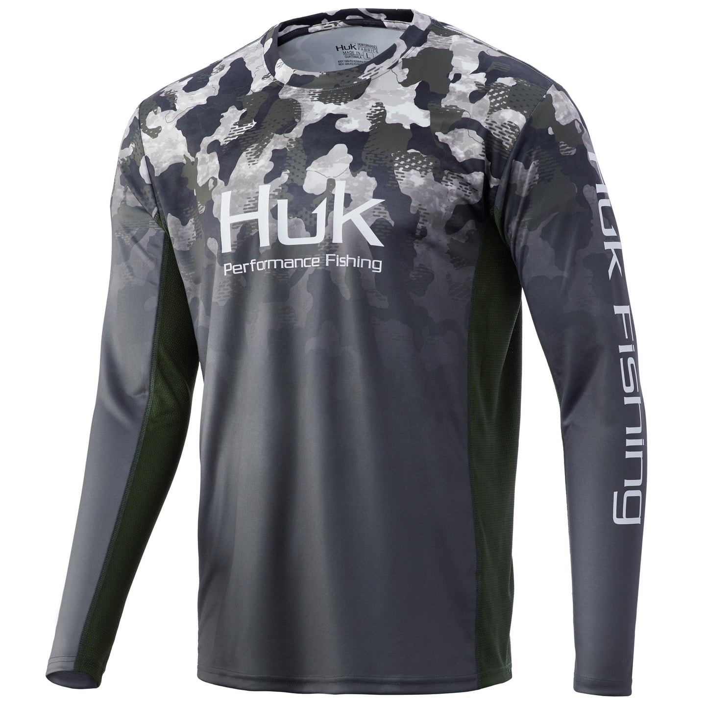 HUK Long Sleeve Shirts|Clothing &amp; Footwear HUK Huk Icon X KC Refraction Camo Fade Hunt Club S
