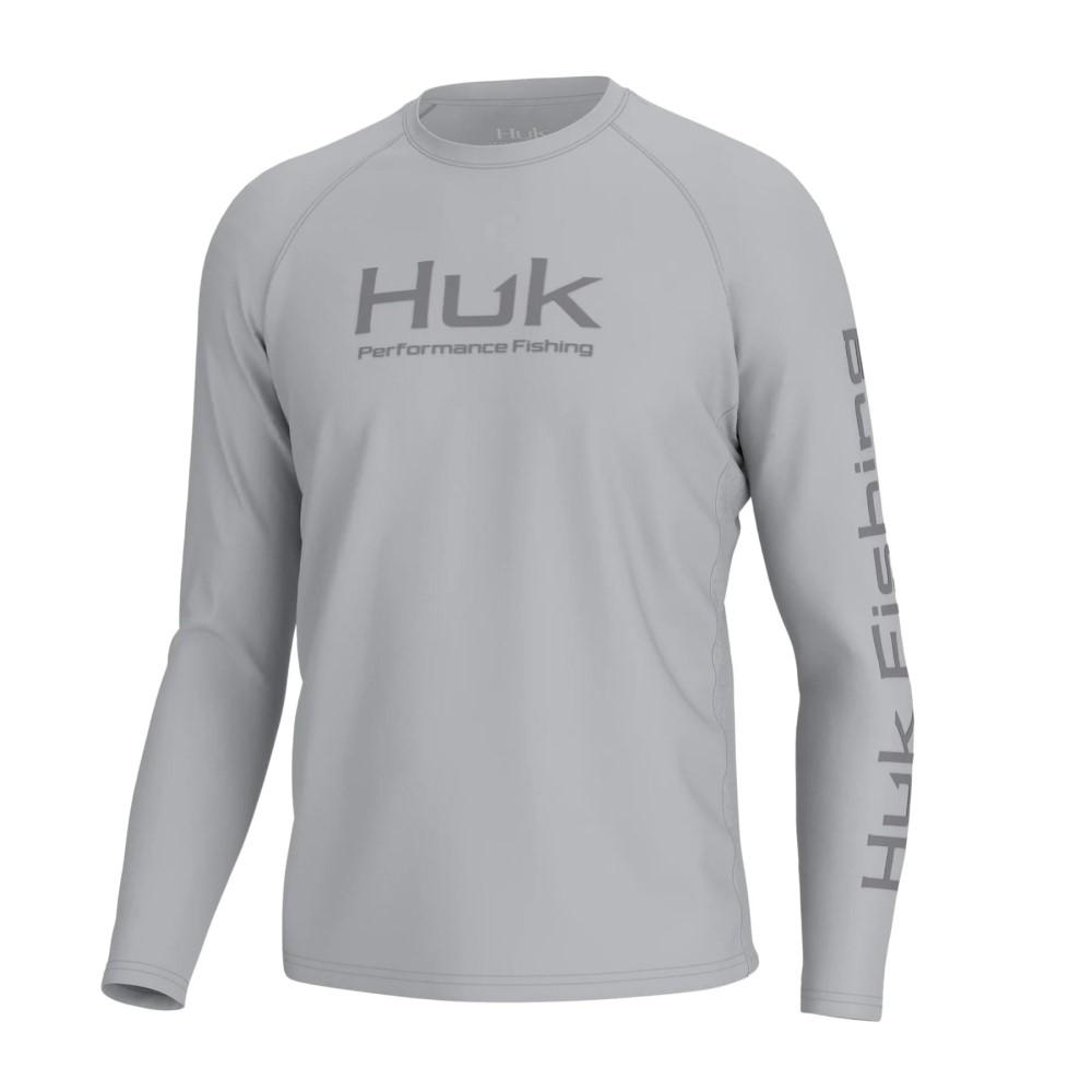 HUK Long Sleeve Shirts HUK Huk Vented Pursuit Long Sleeve Shirt Harbor Mist XL