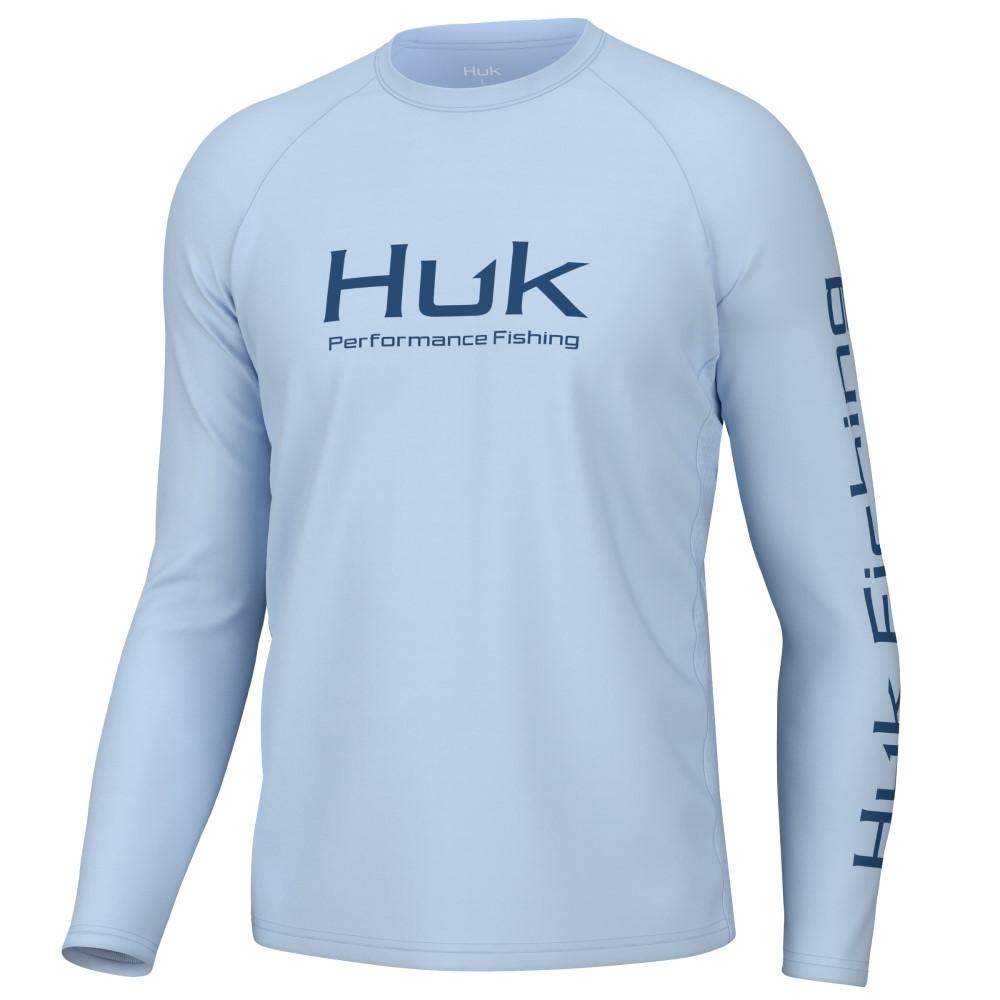 HUK Long Sleeve Shirts HUK Huk Vented Pursuit Long Sleeve Shirt Ice Water 2XL