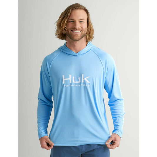 HUK Long Sleeve Shirts HUK Huk Vented Pursuit Long Sleeve Hoodie Marolina Blue XL