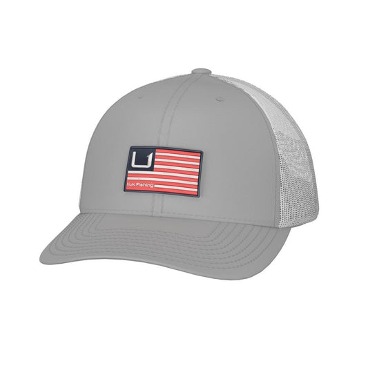 HUK Caps Hats &amp; Beanies|Hats HUK Huk Huk and Bars Trucker Hat Harbor Mist