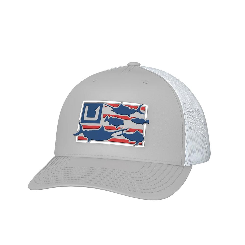 HUK Caps Hats &amp; Beanies HUK Huk Trophy Flag Trucker Hat