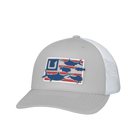 HUK Caps Hats &amp; Beanies HUK Huk Trophy Flag Trucker Hat