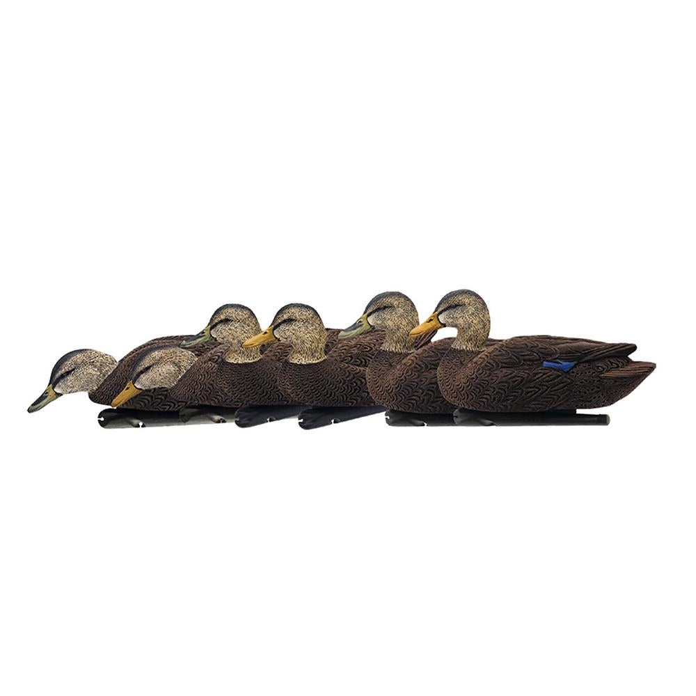 AVIAN Duck Decoys AVIAN Avian-X Topflight Black Ducks Floating Decoys 6/ct