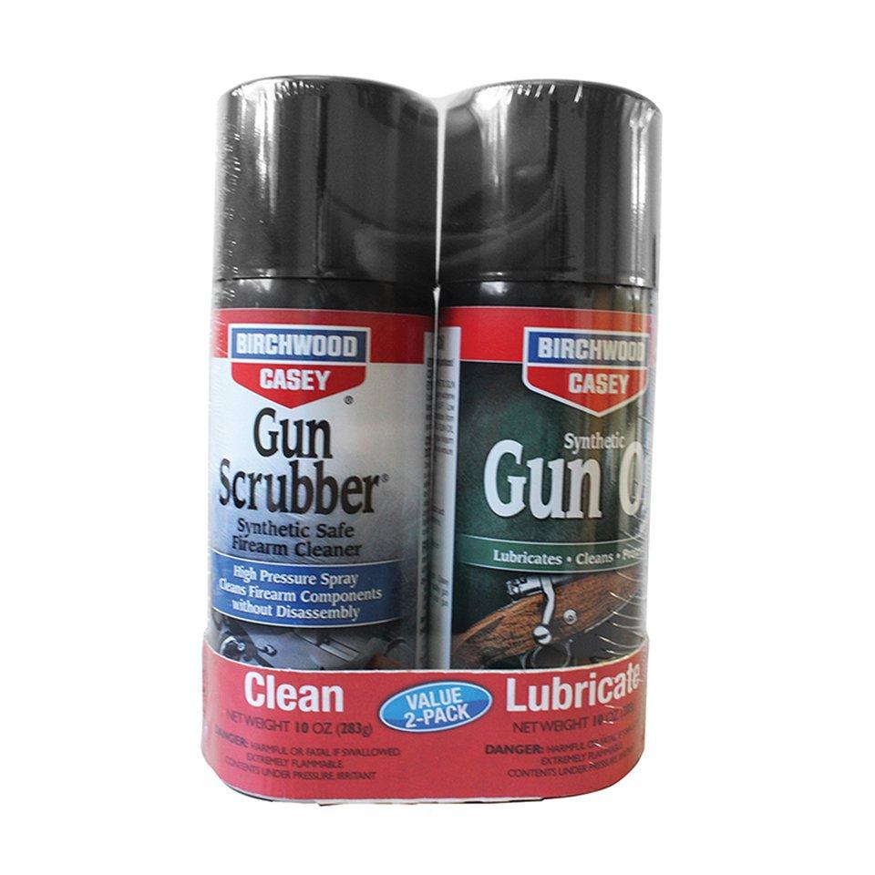Birchwood Casey Gun Oils &amp; Gun Cleaning Solvents Birchwood Casey Birchwood Casey Gun Scrubber & Synthetic Gun Oil-10oz Aerosol 2-Pack