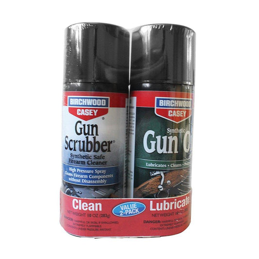 Birchwood Casey Gun Oils &amp; Gun Cleaning Solvents Birchwood Casey Birchwood Casey Gun Scrubber & Synthetic Gun Oil-10oz Aerosol 2-Pack