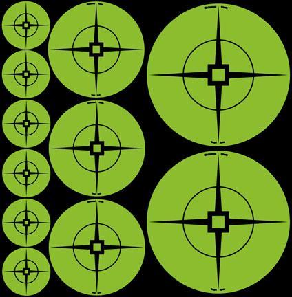 Birchwood Casey Paper Targets Birchwood Casey Birchwood Casey Targets Assorted Green Targets - 1-60" 2-30" 3-20"