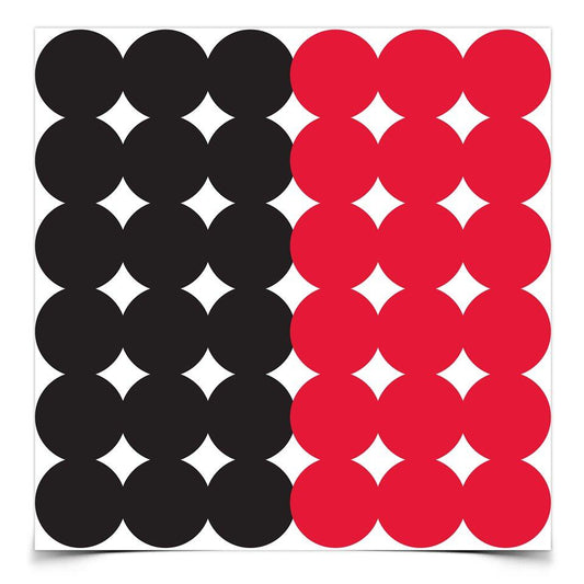 Birchwood Casey Paper Targets Birchwood Casey Birchwood Casey Dirty Bird Repair Pasters - 1" 432 qty Red/Black