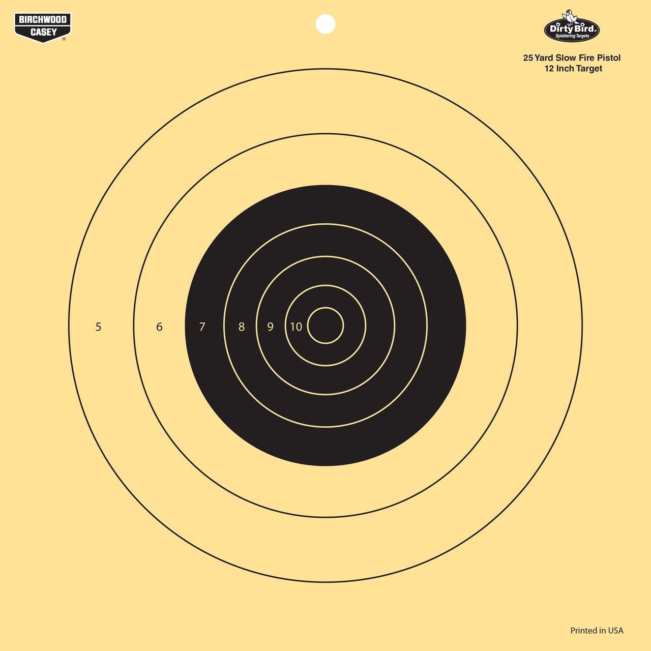 Birchwood Casey Paper Targets Birchwood Casey Birchwood Casey Dirty Bird 12" 25 Yard Pistol Reactive Target 12/ct