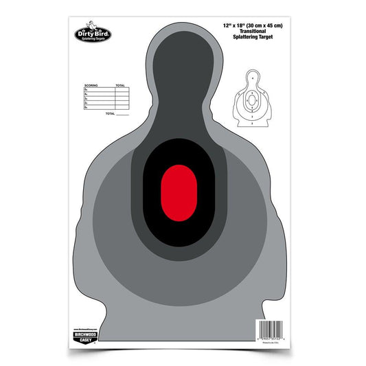 Birchwood Casey Shooting|Paper Targets Birchwood Casey Birchwood Casey Dirty Bird Transitional SiLeft Handouette Target - 12"x18" 8 Pack