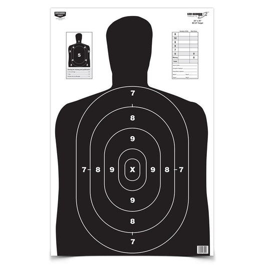 Birchwood Casey Paper Targets Birchwood Casey Birchwood Casey Eze-Scorer BC-27 Black Paper Target - 23"x35" 5 Pack