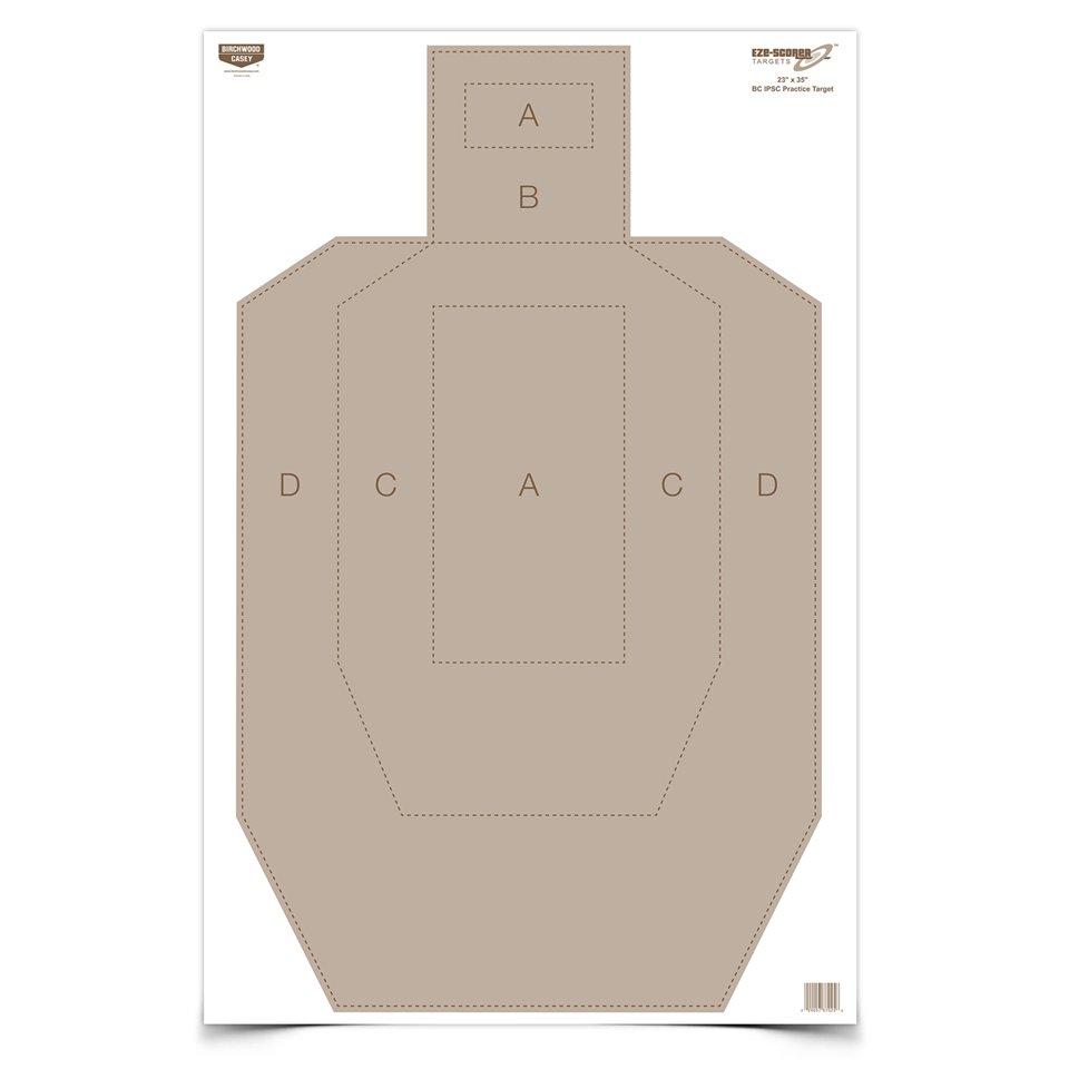 Birchwood Casey Paper Targets Birchwood Casey Birchwood Casey Eze-Scorer IPSC Practice Paper Target - 23"x35" 5 Pack