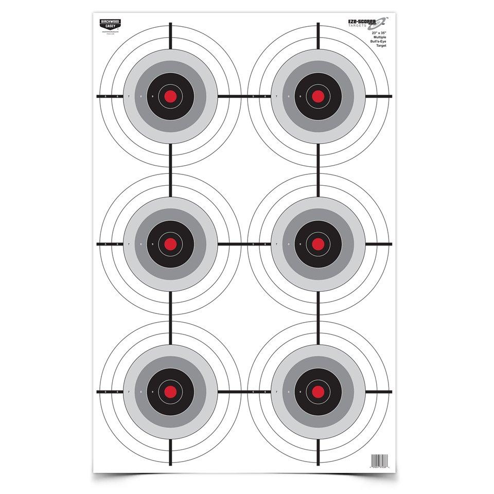 Birchwood Casey Paper Targets Birchwood Casey Birchwood Casey Eze-Scorer Multiple Bull's-Eye Paper Target - 23"x35" 5 Pack