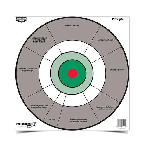 Birchwood Casey Paper Targets Birchwood Casey Birchwood Casey EZE-Scorer 12" Handgun Trainer Targets - 13ct