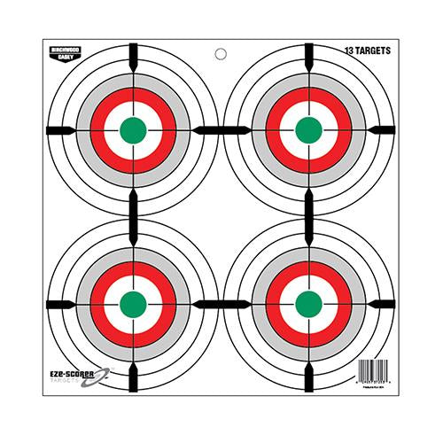 Birchwood Casey Paper Targets Birchwood Casey Birchwood Casey EZE-Scorer 12" Multiple Bull's-Eye Paper Target - 13/ct