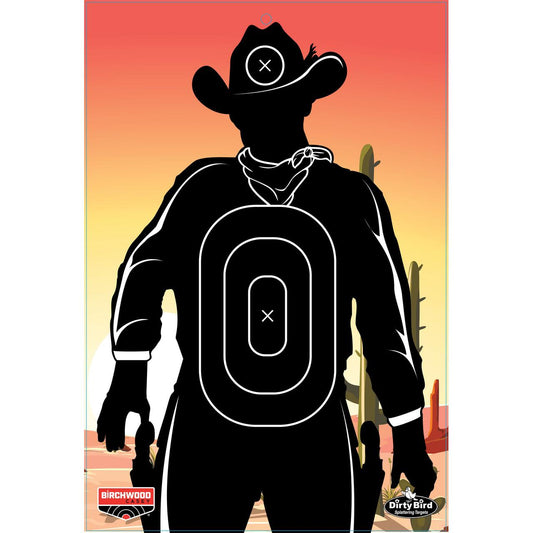 Birchwood Casey Paper Targets Birchwood Casey Birchwood Casey Dirty Bird "Gunslinger Skyline" Target 12"x18" 6/ct