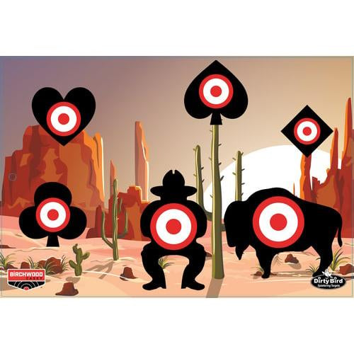Birchwood Casey Paper Targets Birchwood Casey Birchwood Casey Dirty Bird "Aces High" Target 12"x18" 6/ct