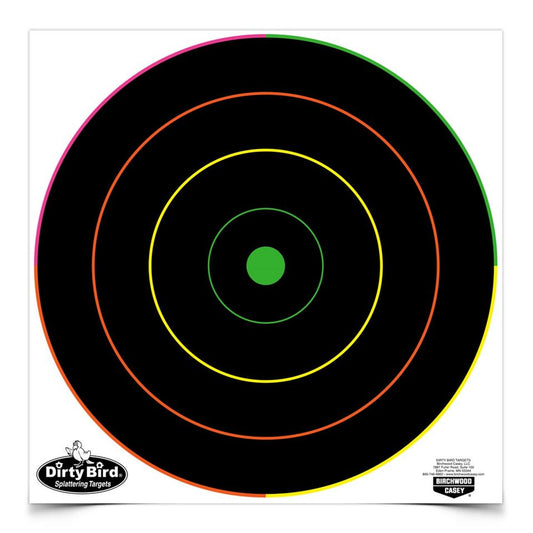 Birchwood Casey Paper Targets Birchwood Casey Birchwood Casey Dirty Bird 12" Multicolor Bull's-Eye Target 100/ct