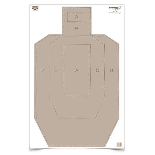 Birchwood Casey Paper Targets Birchwood Casey Birchwood Casey EZE-Scorer Paper Practice Targets 23" x 35" IPSC 100/ct
