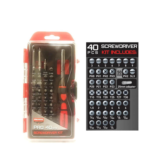 Birchwood Casey Screwdrivers &amp; Torque Wrenches Birchwood Casey Birchwood Casey Pro Screwdriver Set - 40/ct