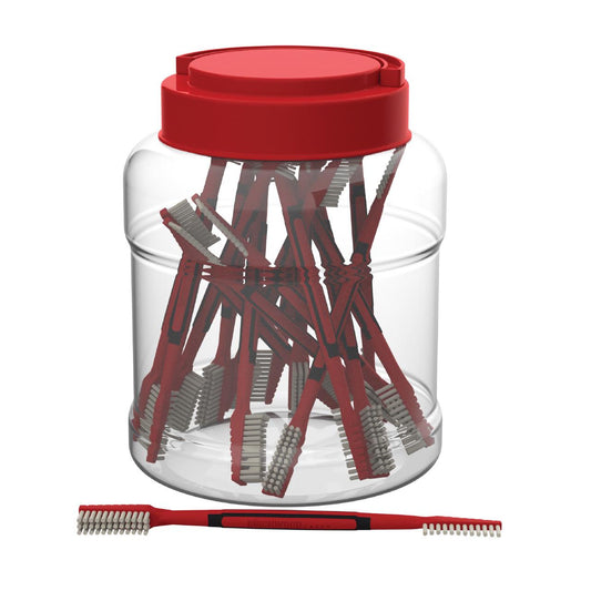 Birchwood Casey Cleaning Brushes Mops and Swabs Birchwood Casey Birchwood Casey Dual Nylon Brushes in Plastic Tub 25/ct