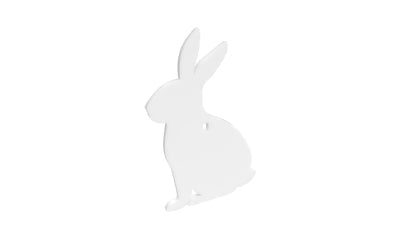 B/C AR500 3/8" SILHOUETTE RABBIT WHT