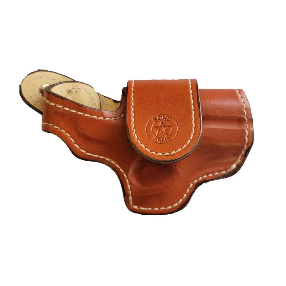 Bond Arms Gun Holsters Bond Arms Leather Driving Holster Right Hand 3.5" Barrel Tan with White Stitching