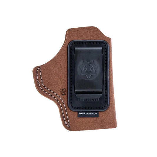 Bianchi Gun Holsters Bianchi Bianchi Model 6 IWB Holster for Glock 43 Brown Suede Right Hand