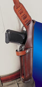 Bianchi Gun Holsters Bianchi Bianchi Model X15 Vertical Shoulder Holster Sig Sauer P220 P220R Right Hand Plain Tan
