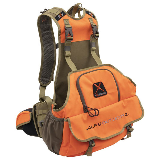 ALPS Brands Shooting Vests ALPS Brands Alps Outdoorz Upland Game Vest X 2.0 Blaze Orange with Adjustable Belt