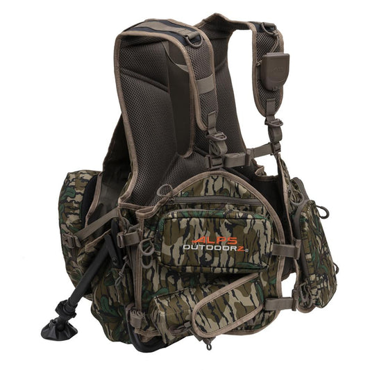 ALPS Brands Turkey Vests ALPS Brands Alps Outdoorz Grand Slam Turkey Hunting Vest Standard Mossy Oak Greenleaf