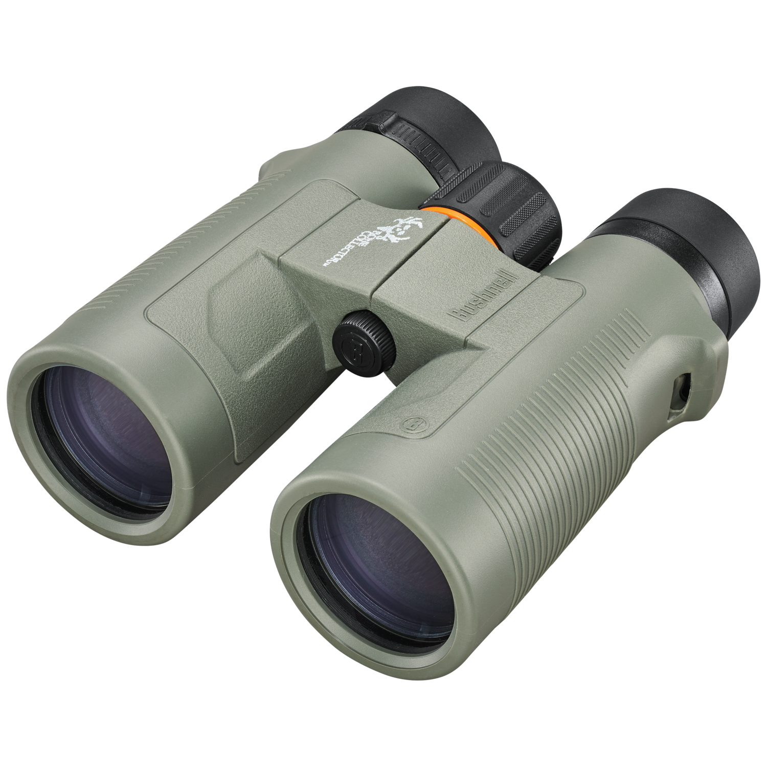 Bushnell Binoculars|Binoculars Bushnell 10x42 Bone Collector Binocular Roof with Harness Box Green