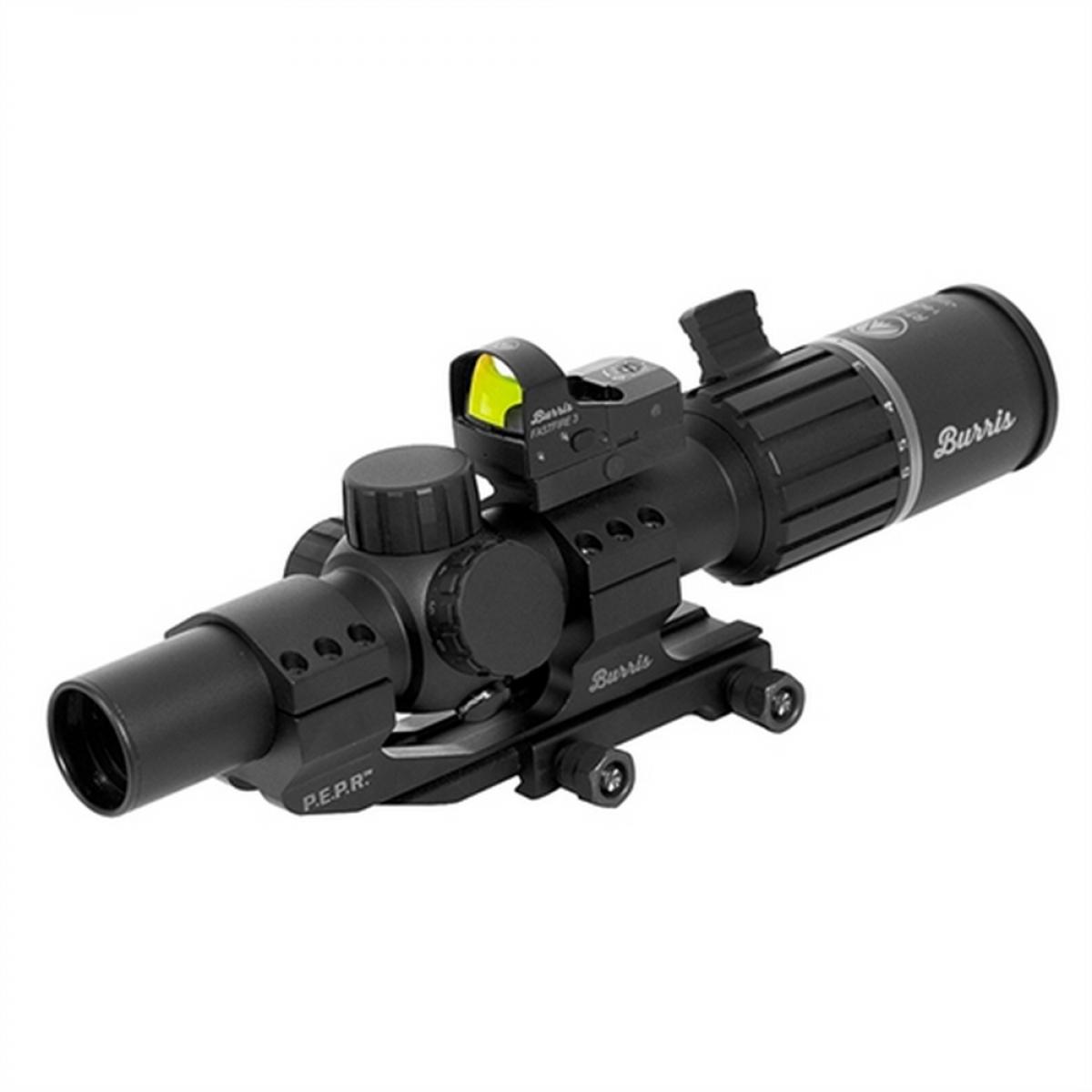 Burris Centerfire Scopes Burris RT-6 Rifle Scope Combo FastFire III & PEPR Mount - 1-6x-24mm Illum Ballistic AR Reticle Matte Black