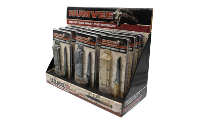 CBG HUMVEE NECK KNIFE DISPLAY 12PC
