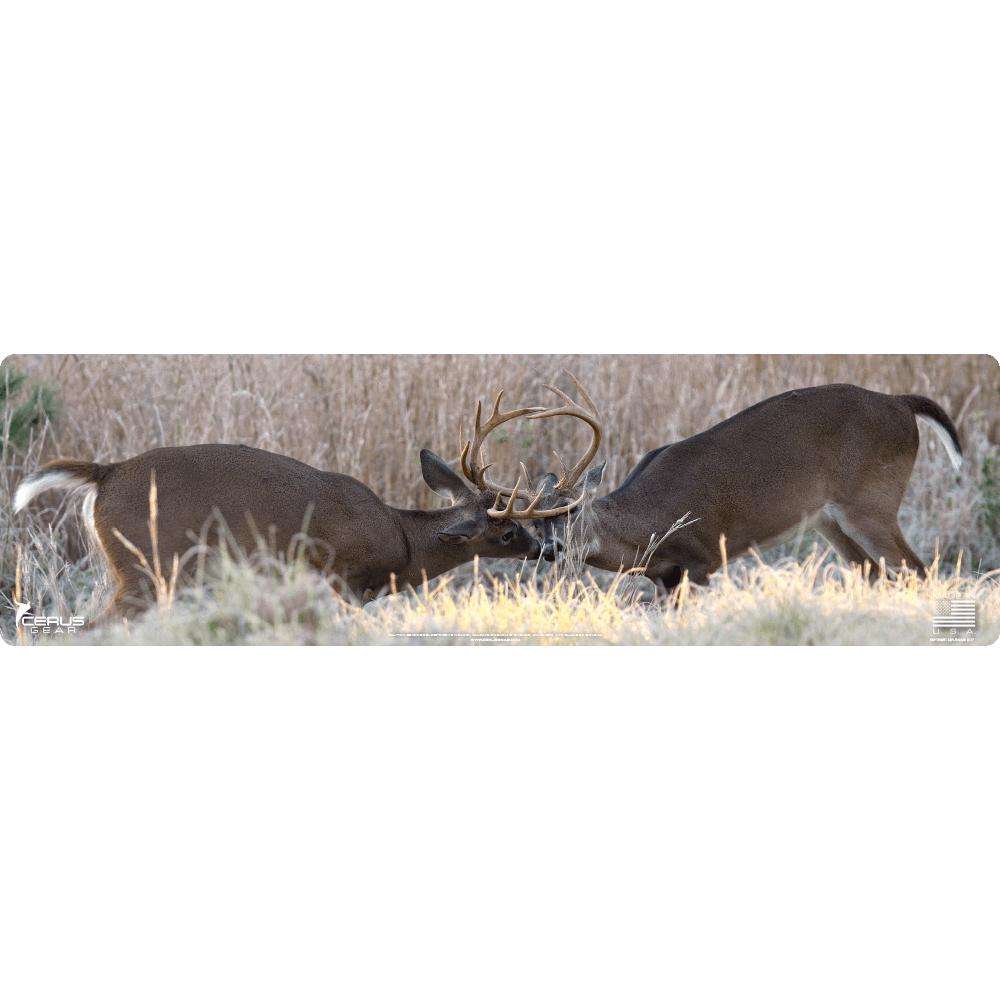 Cerus Gear Gun Cleaning Mats Cerus Gear Magnum XXL 14x48 White Tail Bucks Fighting Promat - Full Color